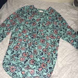 Light blue floral shirt